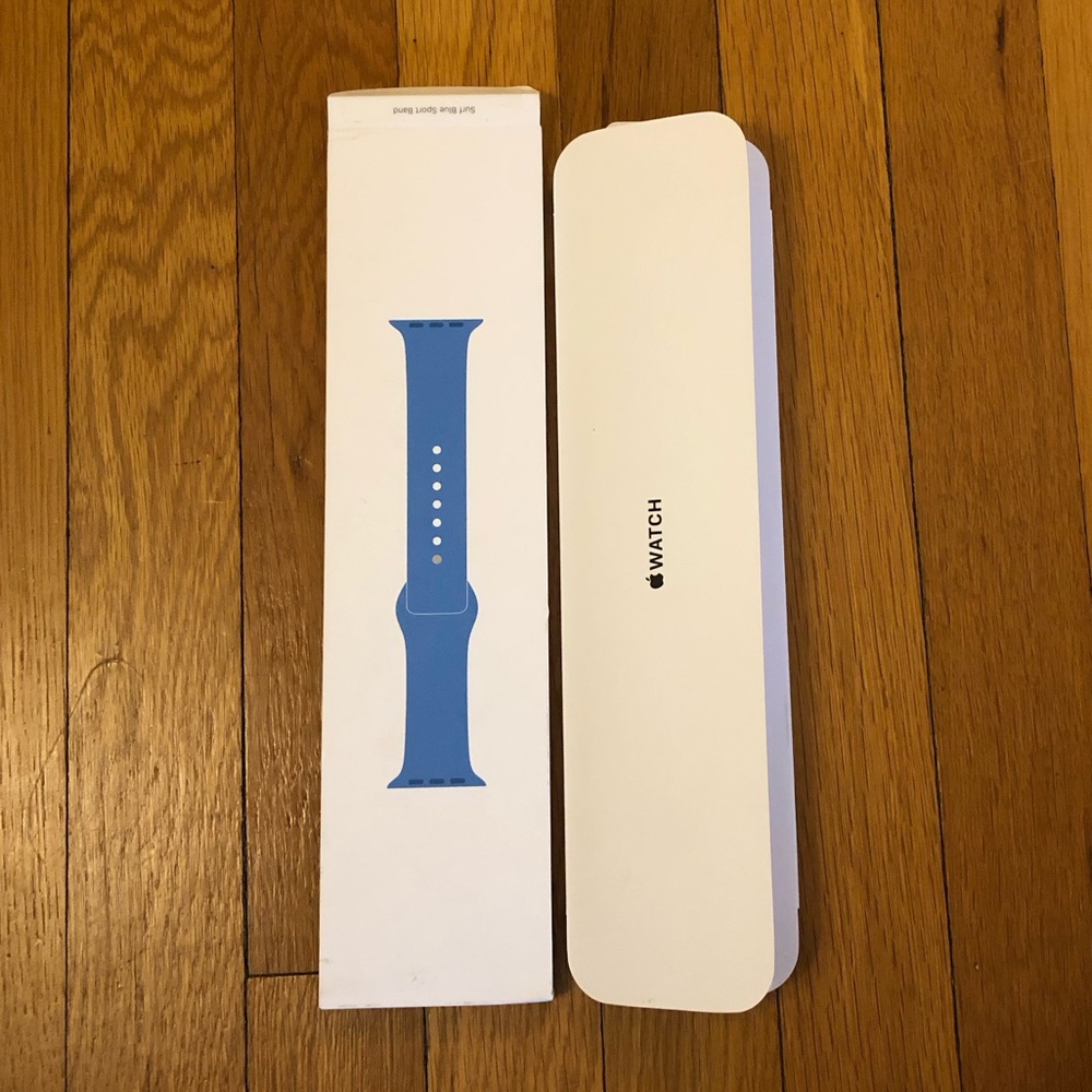 Surf Blue Genuine Apple Watch Sport Band